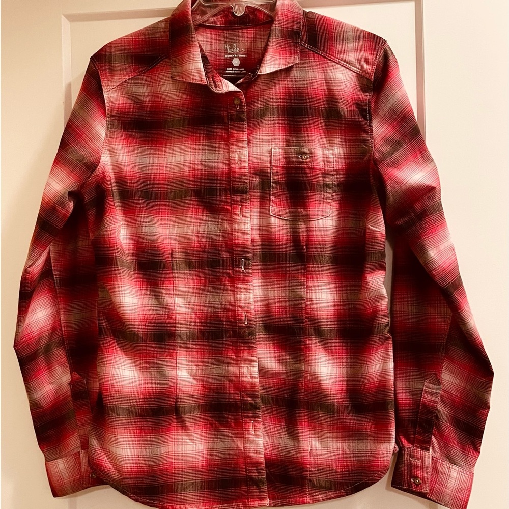 Mountain Hardware Pink/Red Plaid Shirt